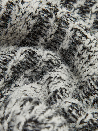 Vintage Cepli Bol Örgü Dış Giyim