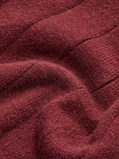 Yuvarlak Yaka Düğmeli Yumuşak Hırka