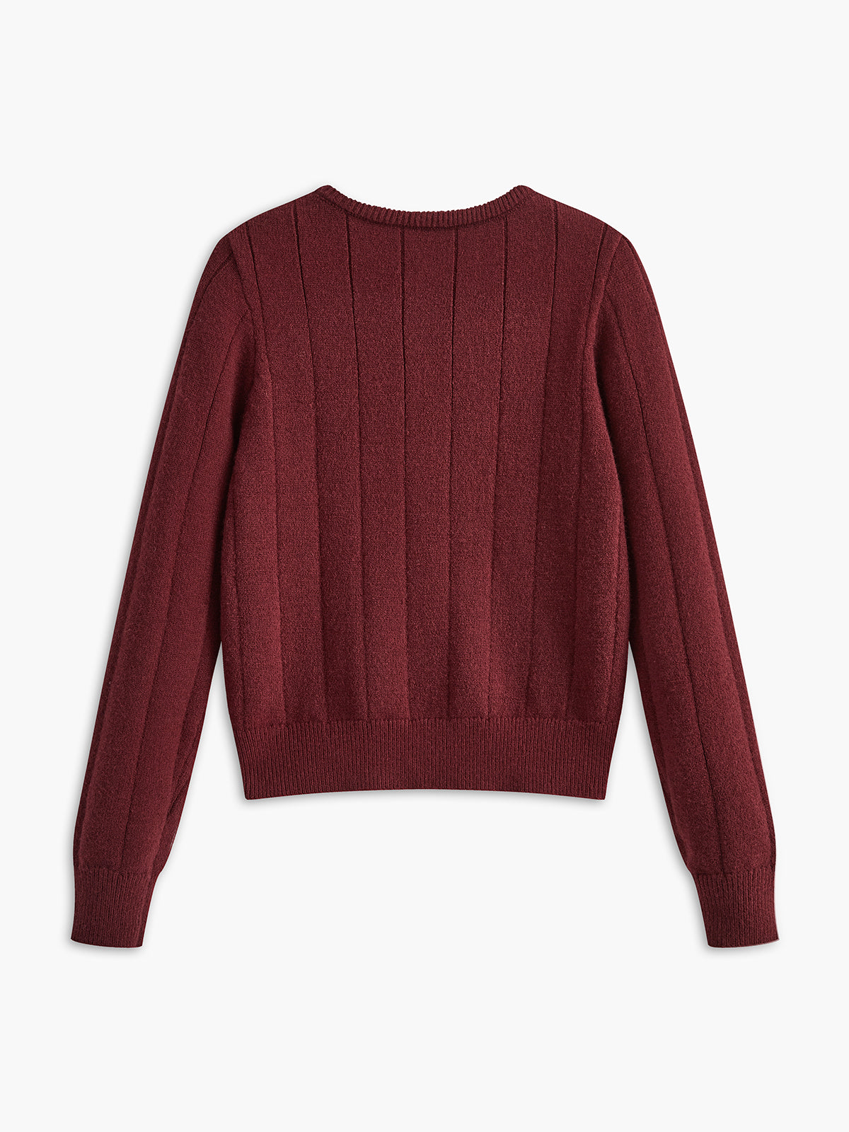 Yuvarlak Yaka Düğmeli Yumuşak Hırka