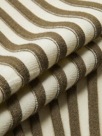 İnce Çizgili Düğmeli İnce Hırka