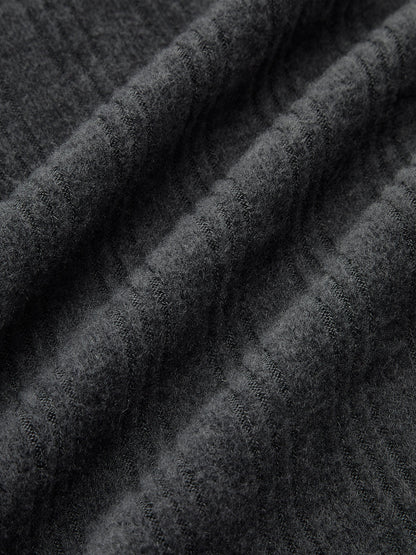 Renk Bloklu Panel Yaka Örgü Elbise