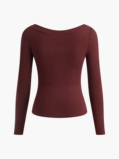 2'si 1 Arada Uzun Kollu Jersey Üst