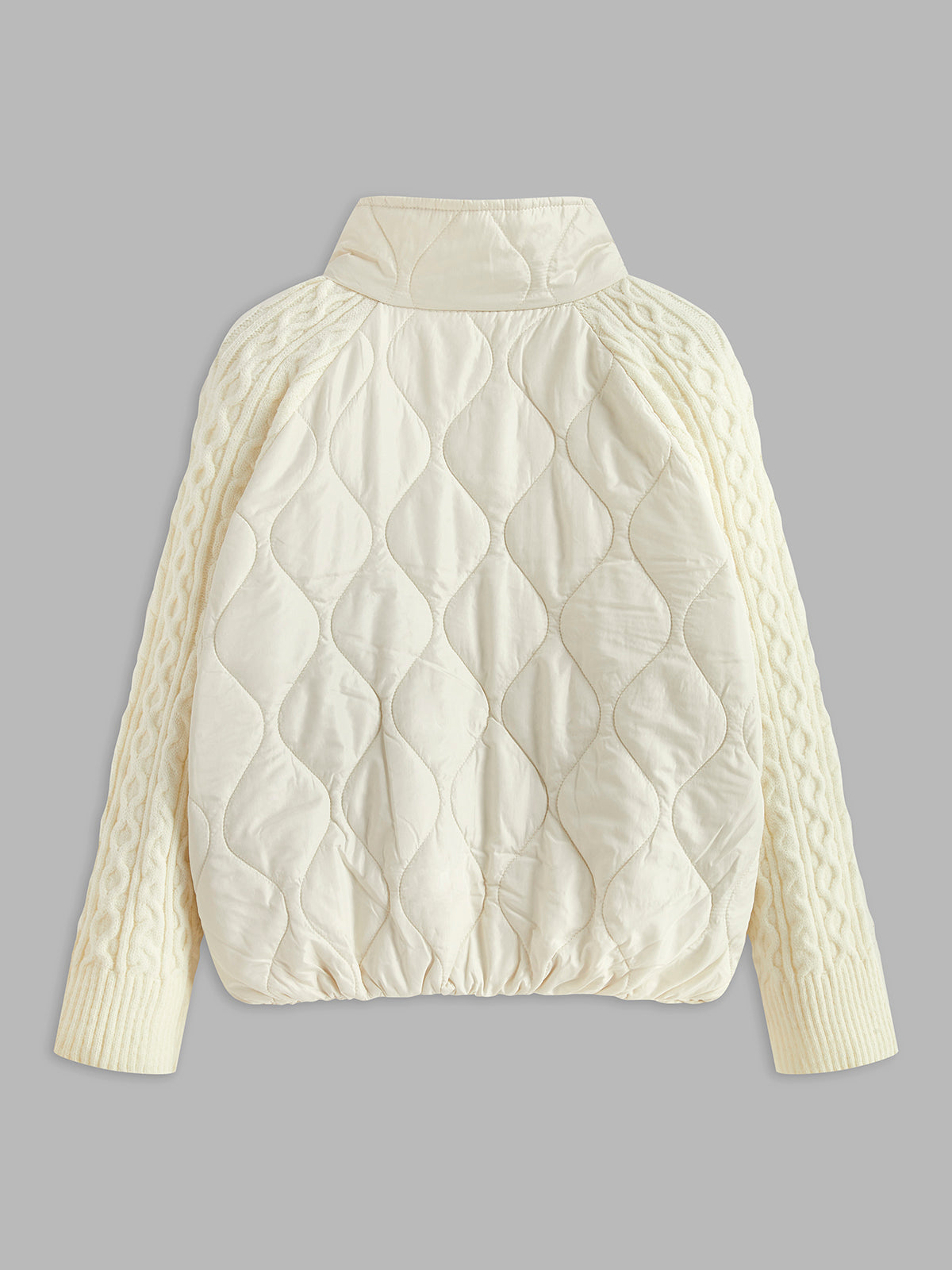 Düğmeli Tokalı Yaka Panelli Örme Dış Giyim