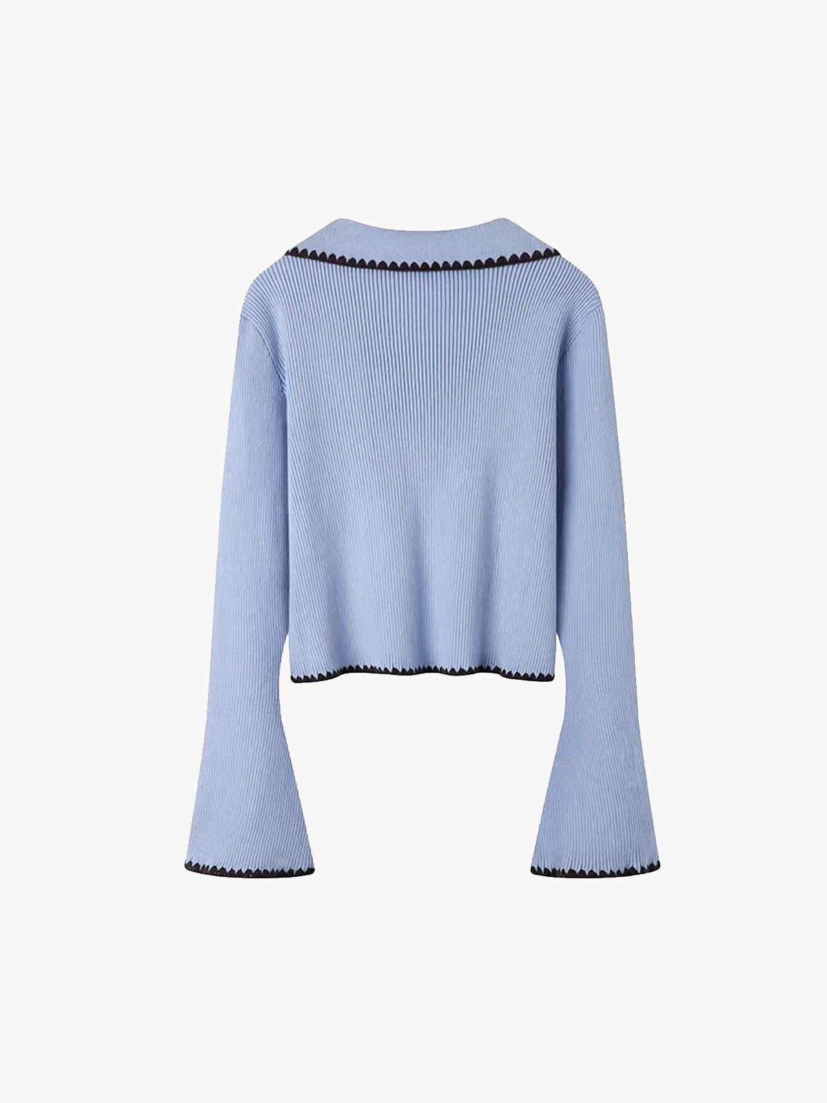 İşlemeli Yaka Hırka