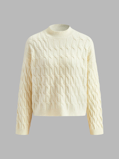 Düğmeli Atkı ve Kablo Kazak