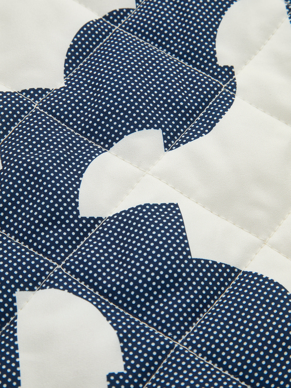 Renk Bloklu Baskılı Sıcak Ceket