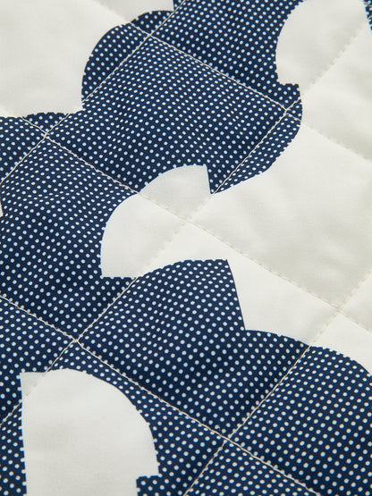 Renk Bloklu Baskılı Sıcak Ceket