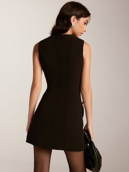 Çıkarılabilir Yapay Elmaslı Fiyonklu Tank Elbise