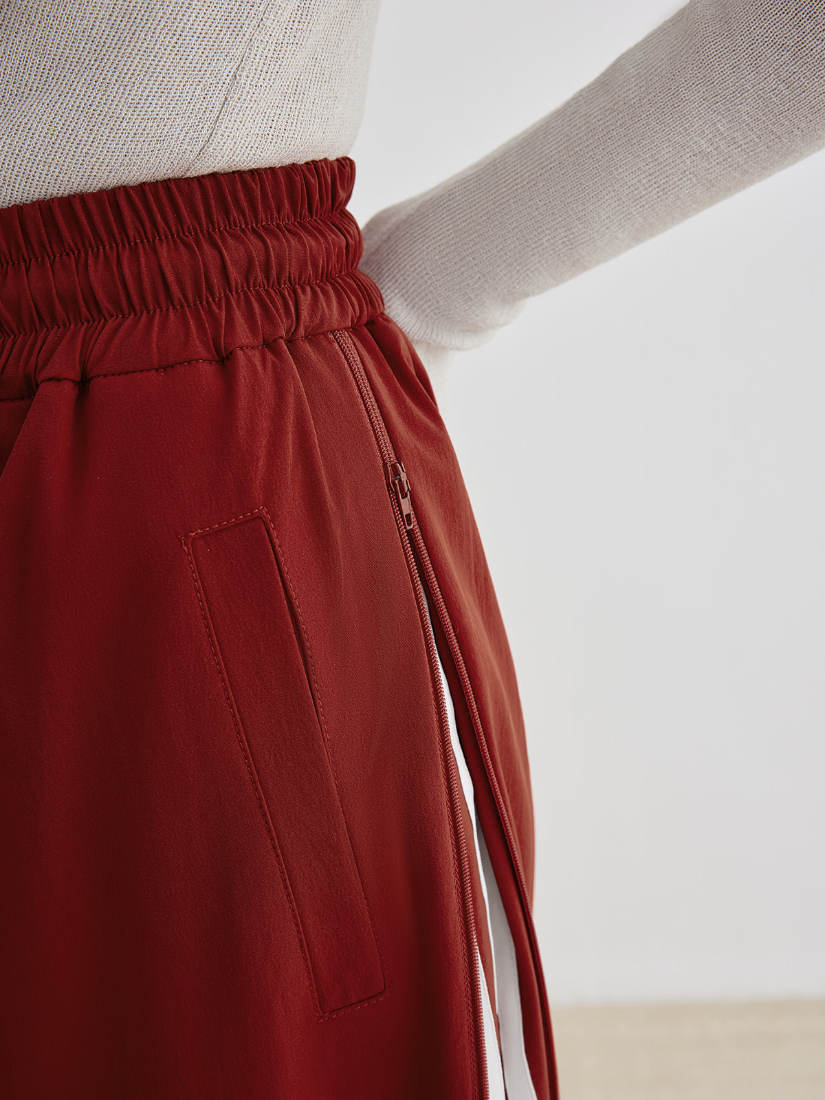 Spor Şık Yan Çizgili Bağcıklı Pantolon