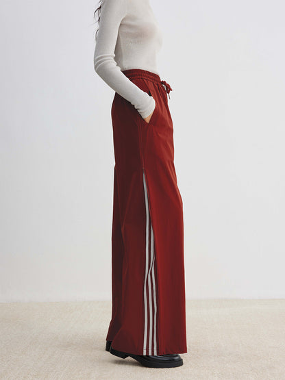 Spor Şık Yan Çizgili Bağcıklı Pantolon