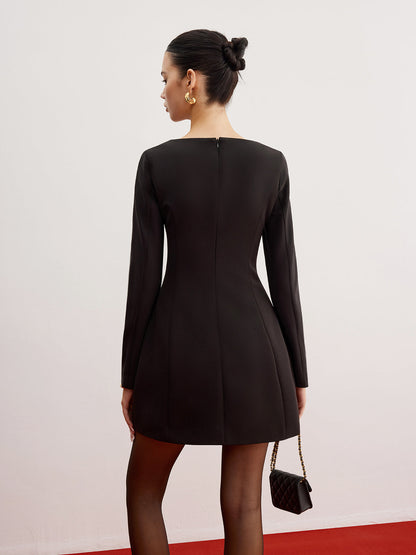 Günlük Sade İnce Kısa Elbise