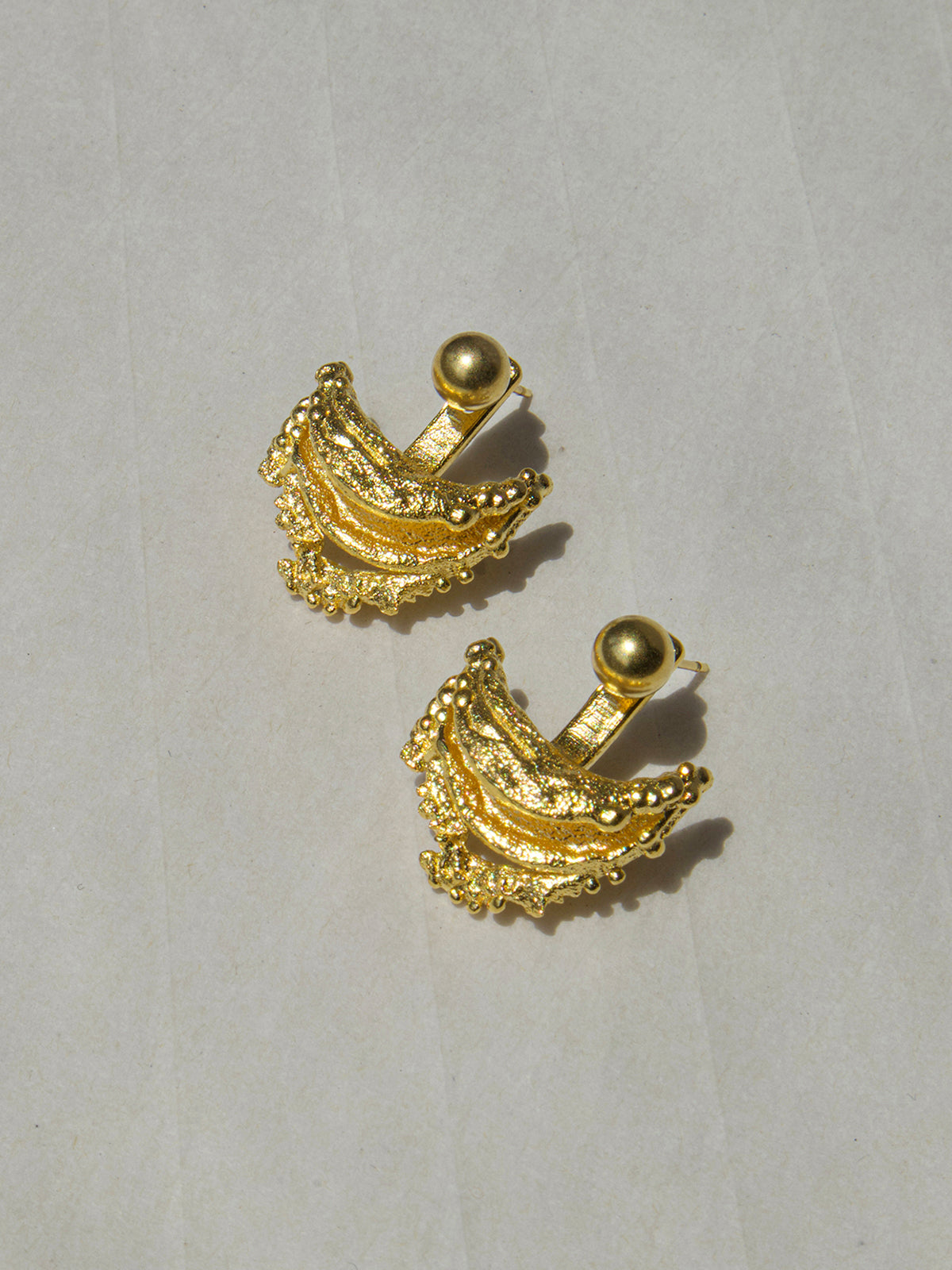 Retro Düzensiz Kavisli Küpeler