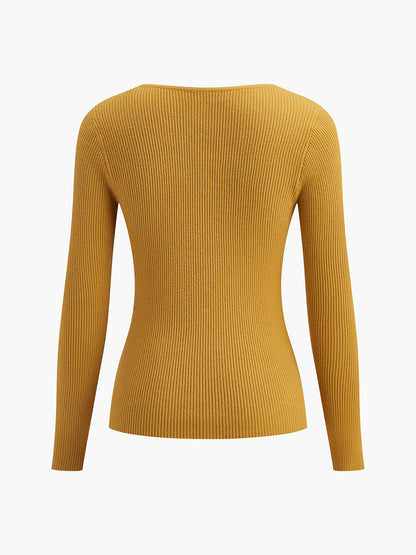 Düz İnci Bölünmüş Hırka