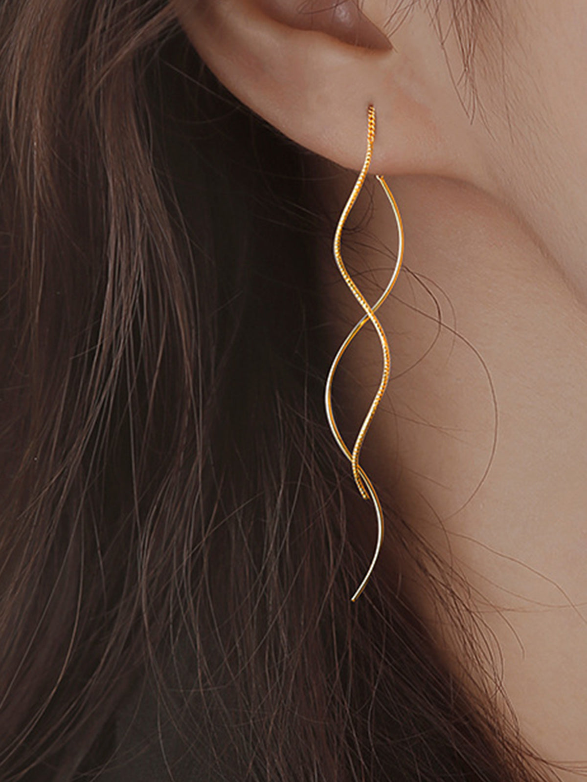 Spiral Püskül Küpeler