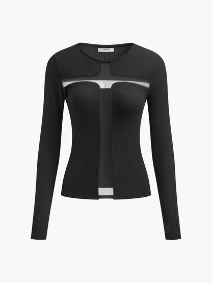 Yarı Şeffaf Seksi İnce Tişört