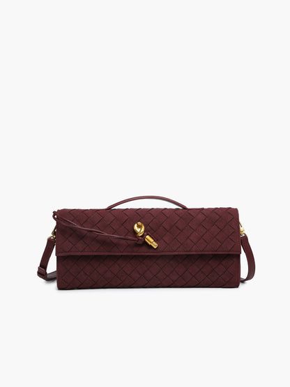 Kapaklı Süet El Çantası