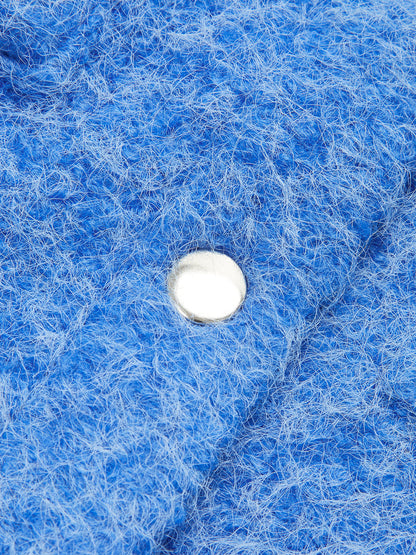 Düğmeli Tokalı Yaka Ceket