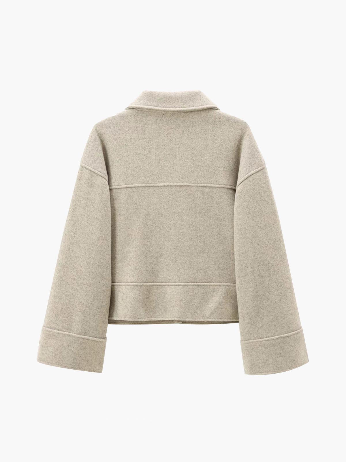 Şık Göğüslü Yaka Ceket