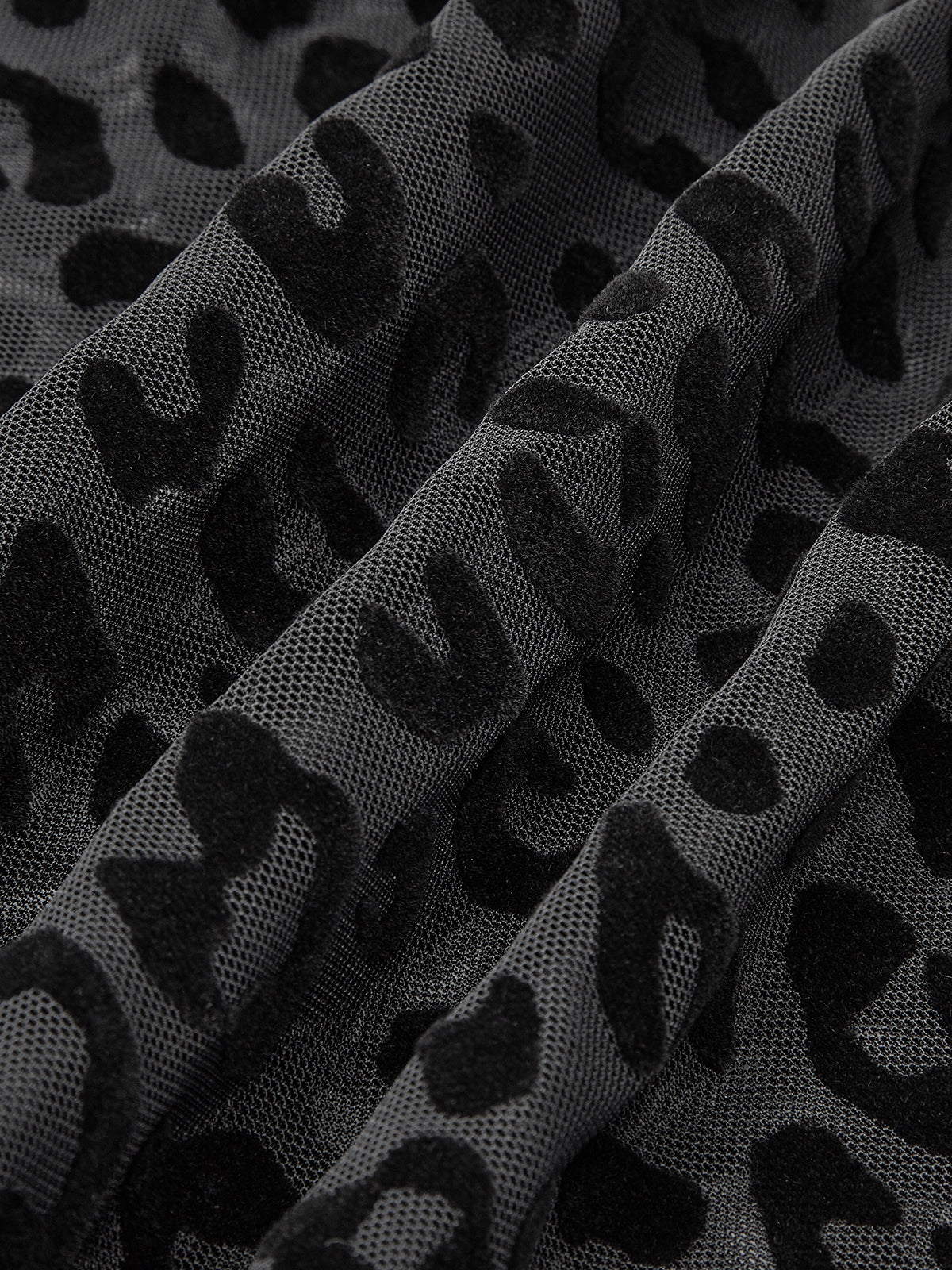 Leopar Baskılı Şeffaf Tişört