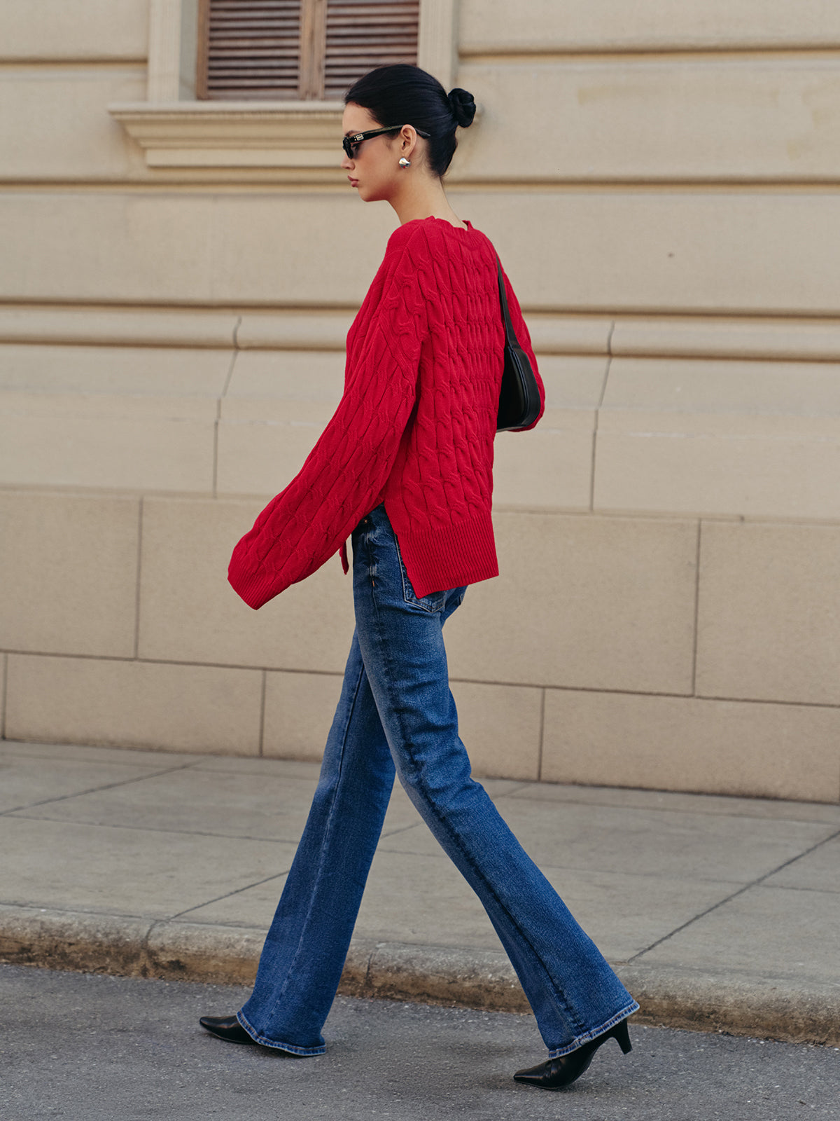 Yan Yırtmaçlı Büküm Kazak