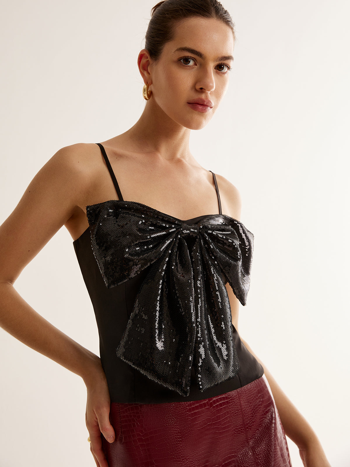 Payetli Fiyonklu Atlet Üst