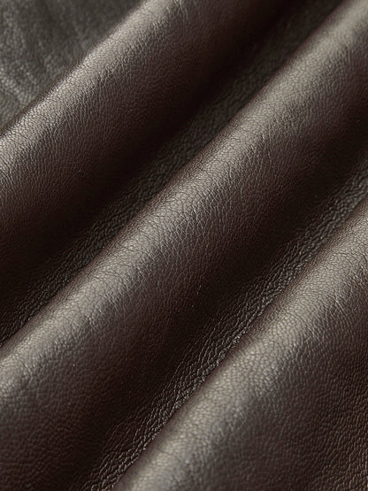 Polar PU Deri Kemerli Ceket