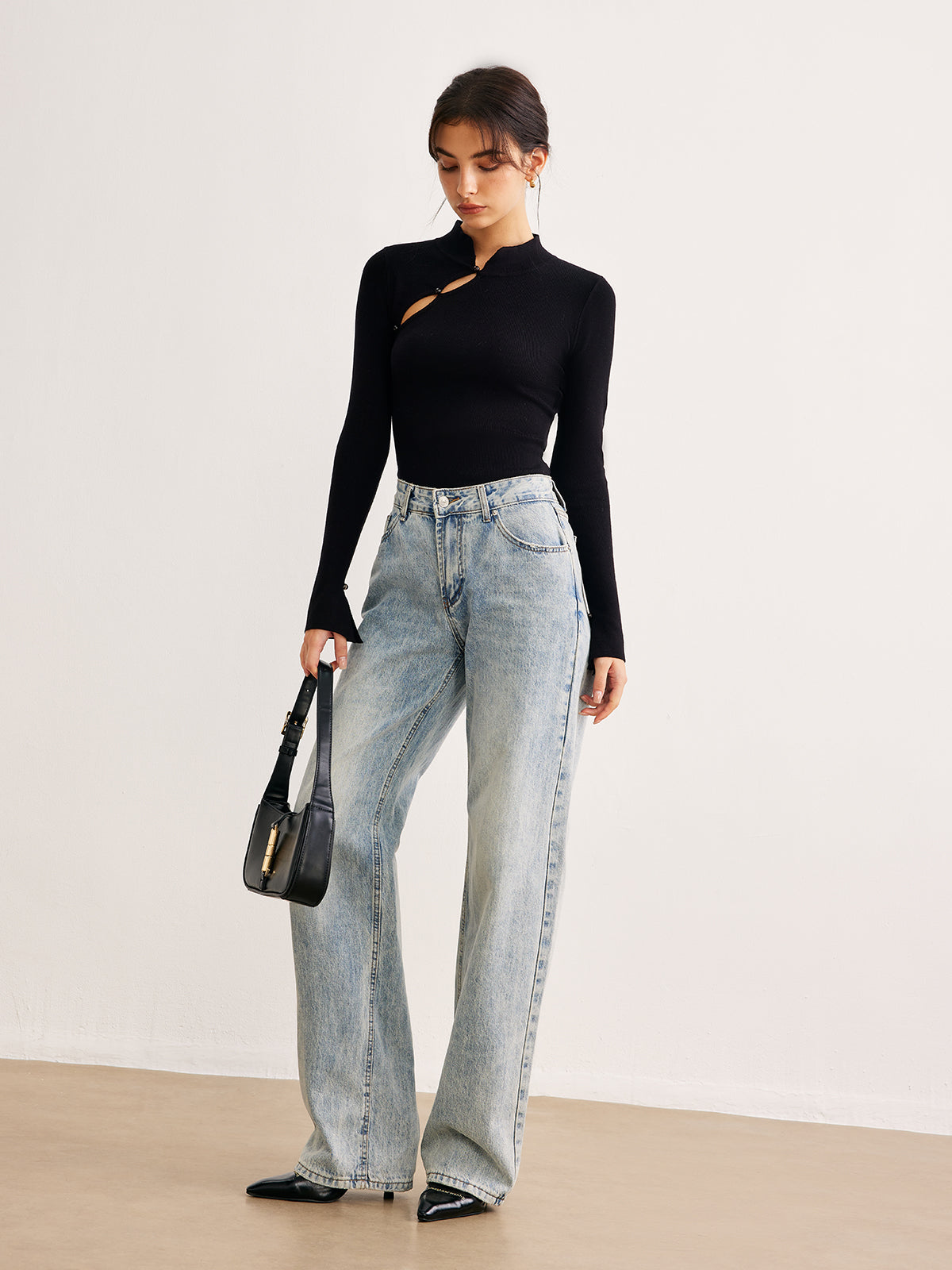 Düz Kesimli Dar Kazak