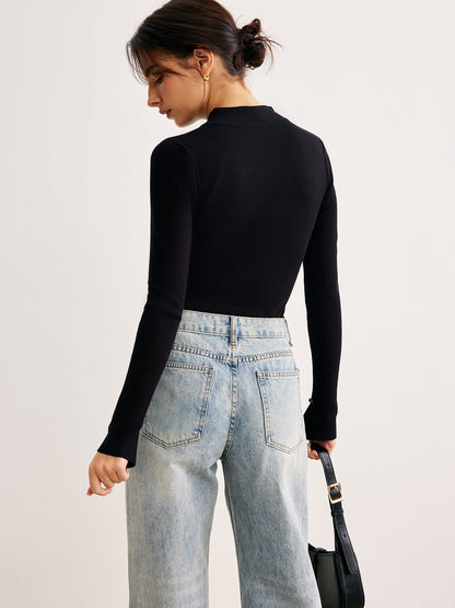 Düz Kesimli Dar Kazak