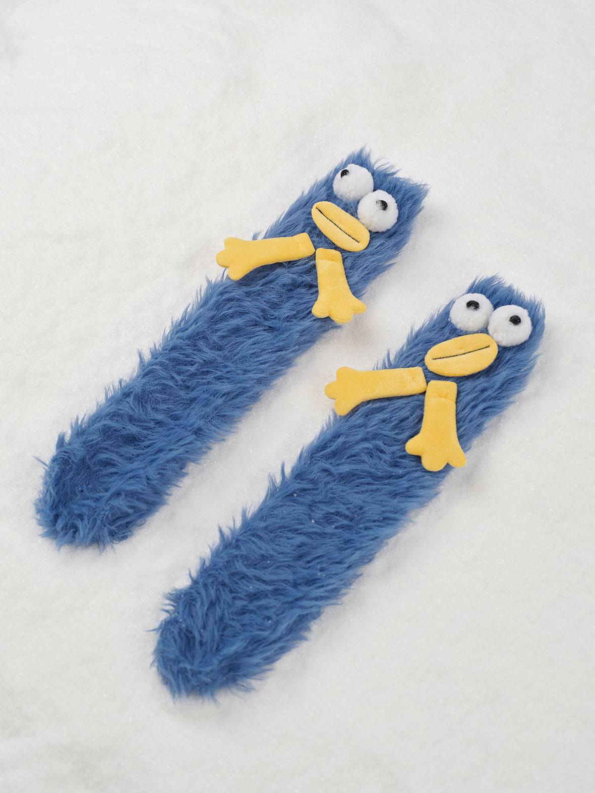 Karikatür Mercan Kadife Orta Boy Çoraplar