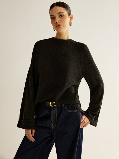 Büyük Boy Açık Sırtlı Bağcıklı Kazak