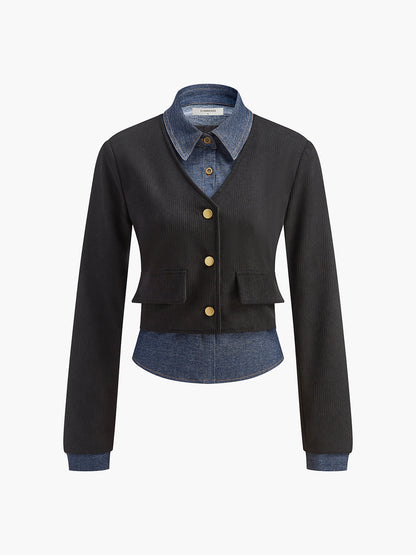 2'si 1 Arada Kot Panel Polo Tişört