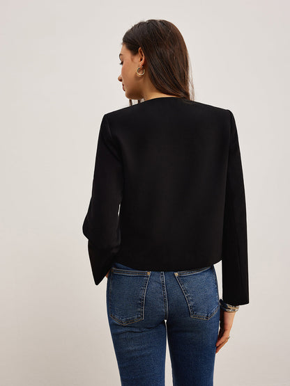 Kalp Düğmeli Normal Kesim Ceket