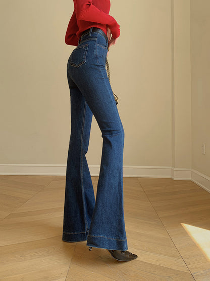 Kemersiz Kot Slim Bootcut Pantolon
