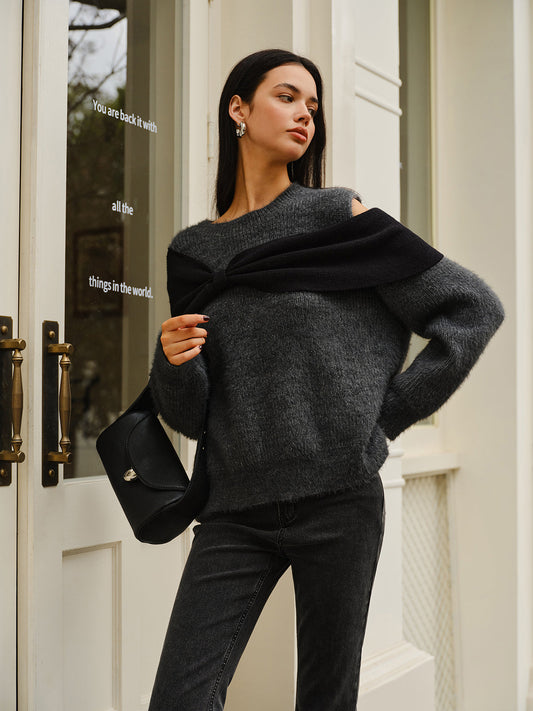 Fiyonklu Ön Kesimli Shift Kazak