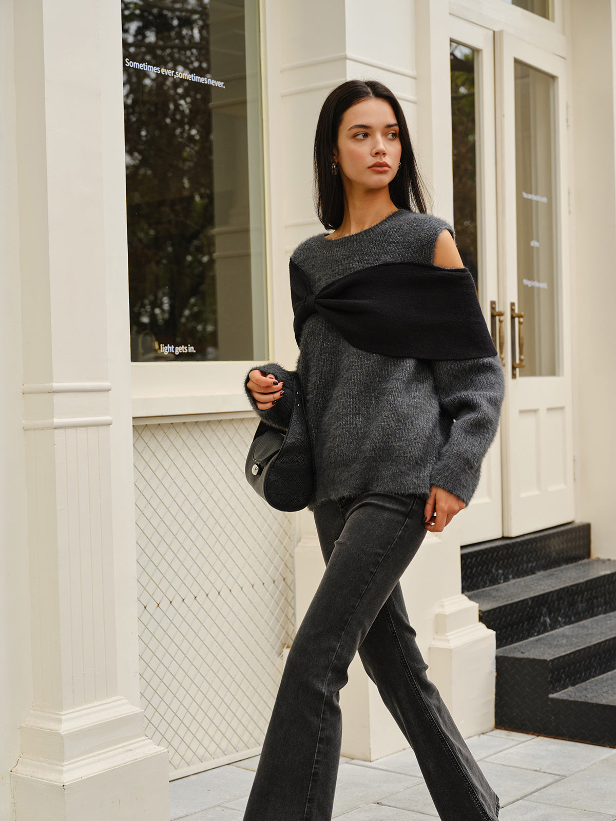 Fiyonklu Ön Kesimli Shift Kazak