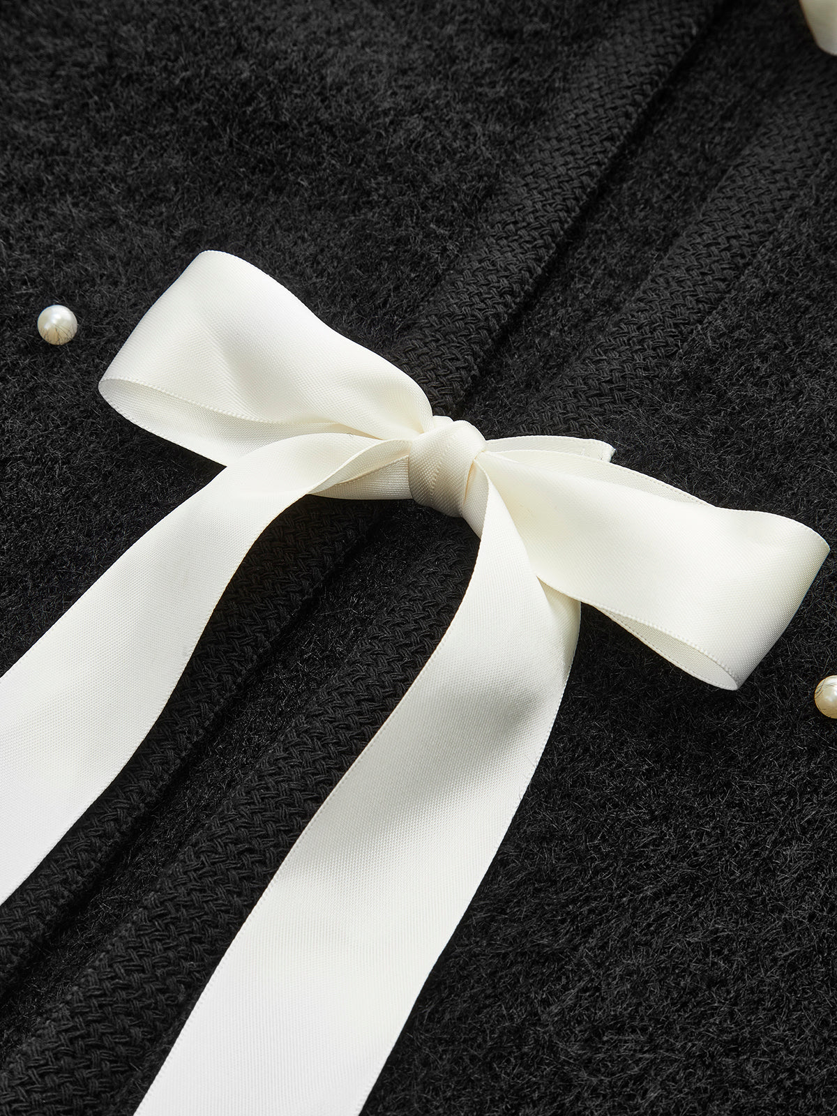 Boncuklu Dekorlu Fiyonklu Örgü Üst