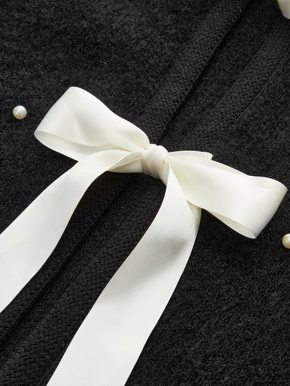 Boncuklu Dekorlu Fiyonklu Örgü Üst