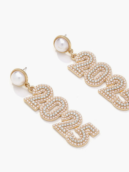 2025 Yeni Yıl Yapay Elmas Küpeler