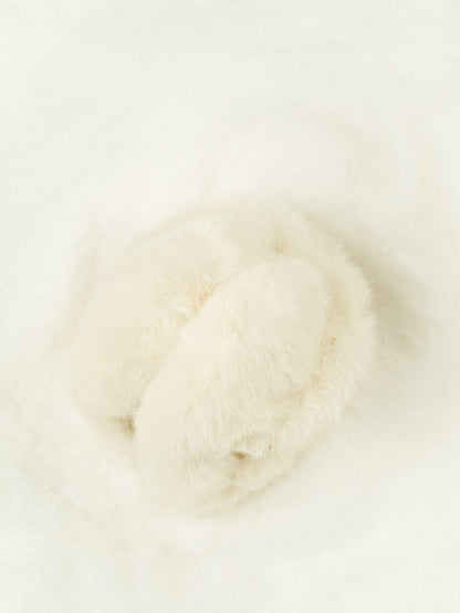 İki Tonlu Sahte Kürk Kulaklıklar