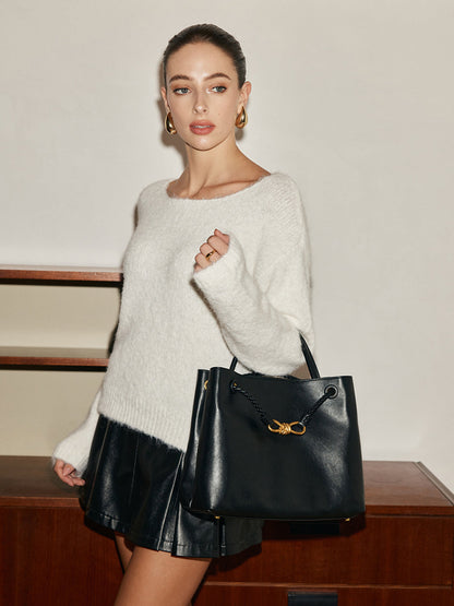 Fiyonk Detaylı Bölmeli Çanta