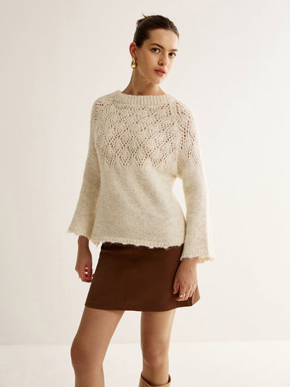 İki Yönlü Tığ İşi Fiyonklu Kazak