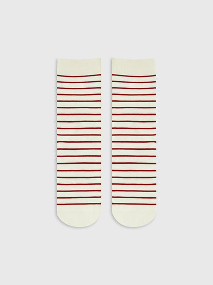 Kontrast Çizgili Katlanabilir Çoraplar