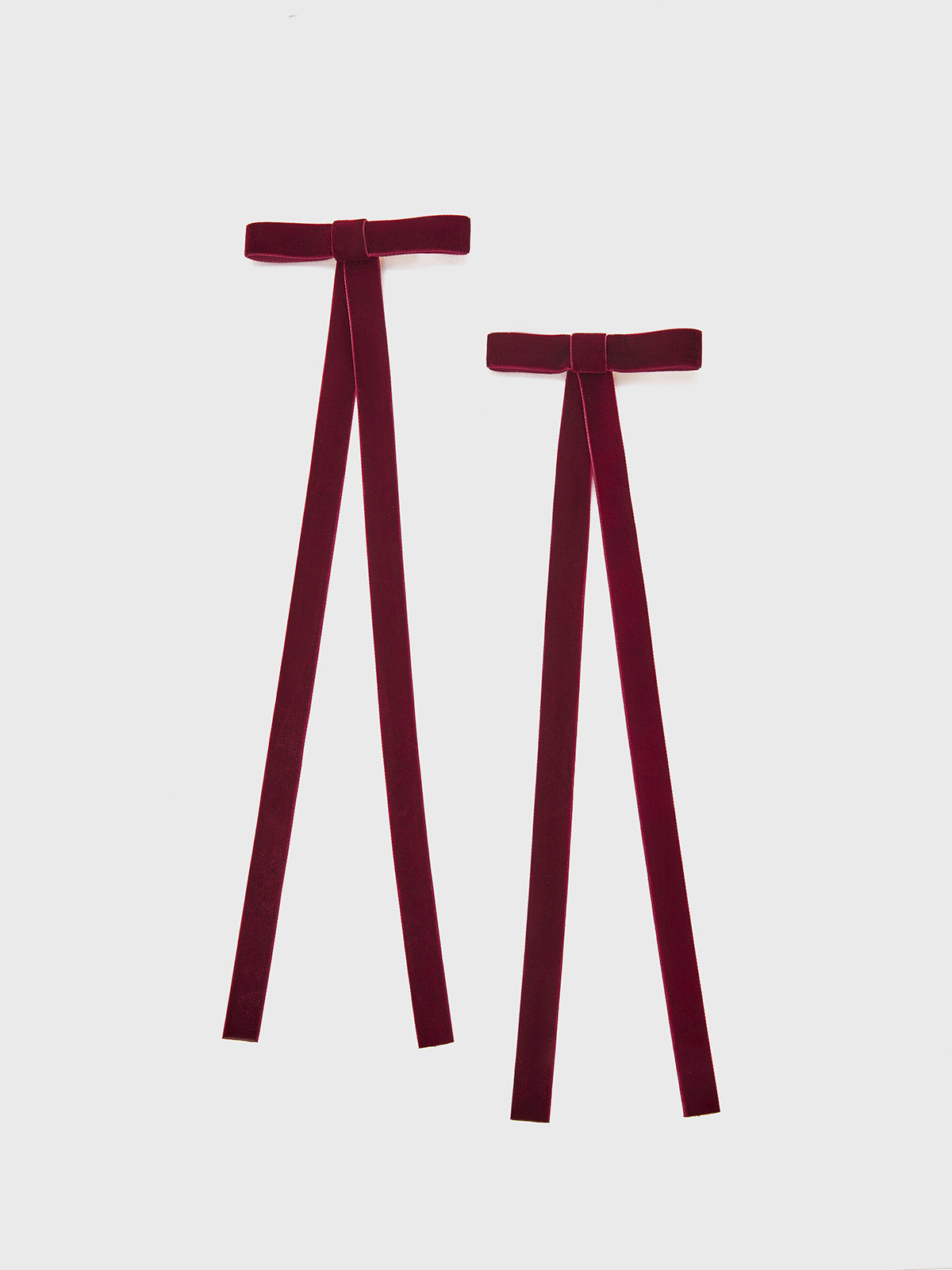 2 Adet Kadife Fiyonklu Saç Tokası