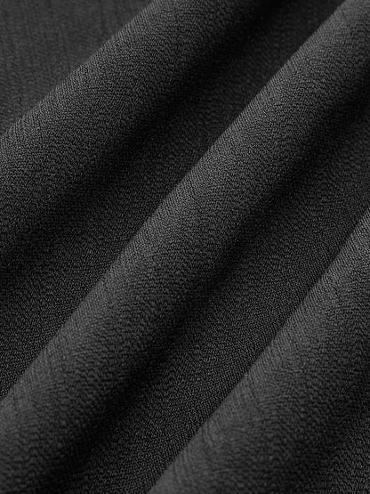 Zig Zag Kenarlı Askılı Midi Elbise