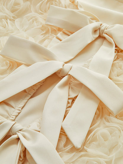 Romantik Bağcıklı Ön Rozet Ceket