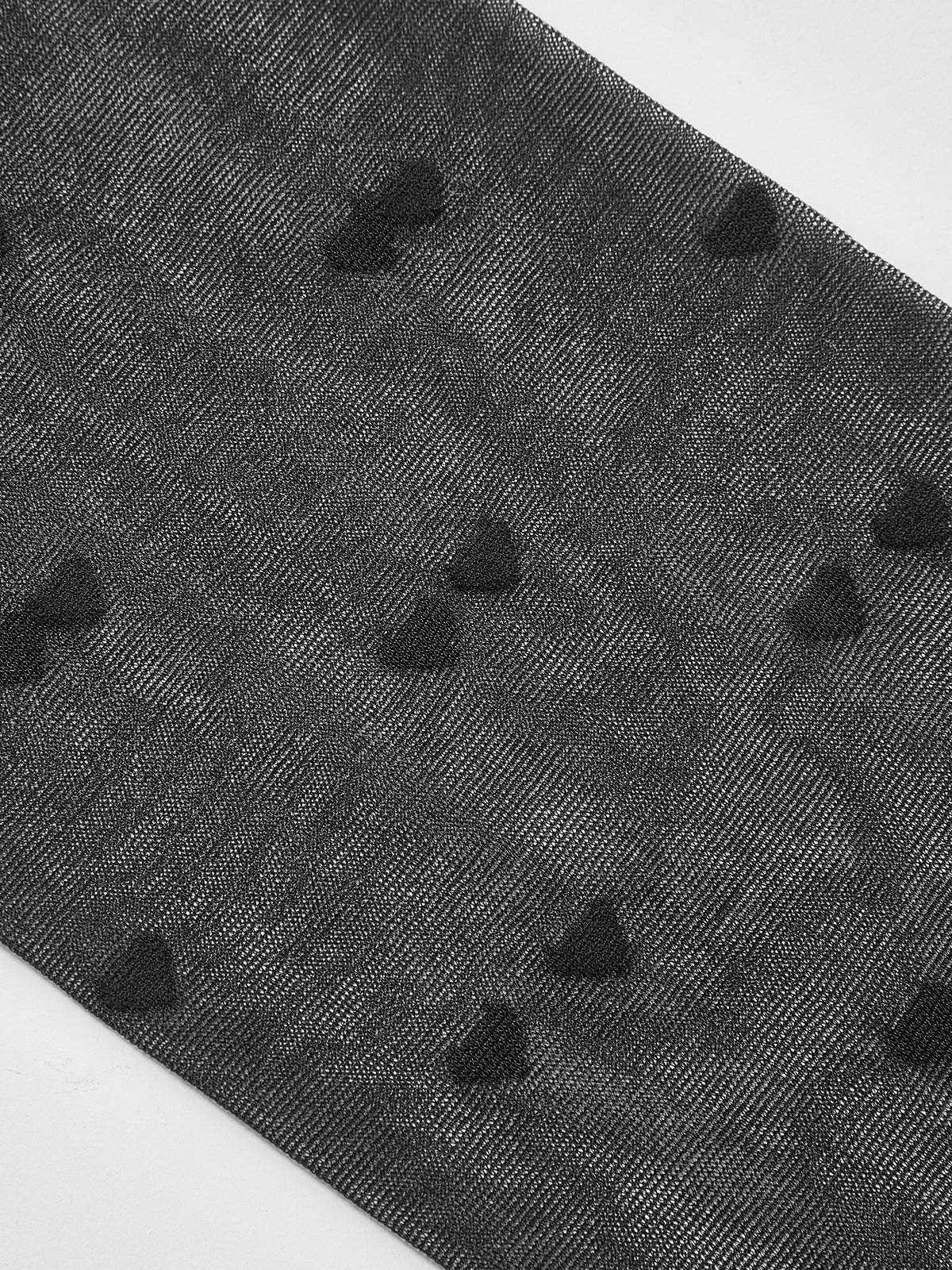 Kalp Desenli Şeffaf Tayt