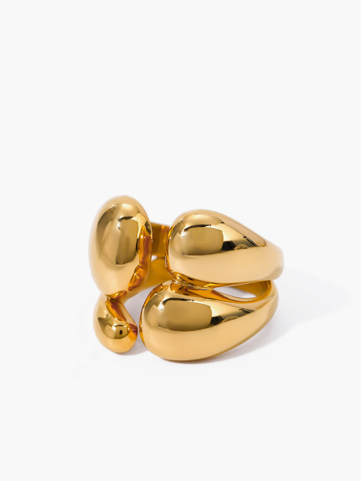 1 Adet Asimetrik Kalın Açık Yüzük