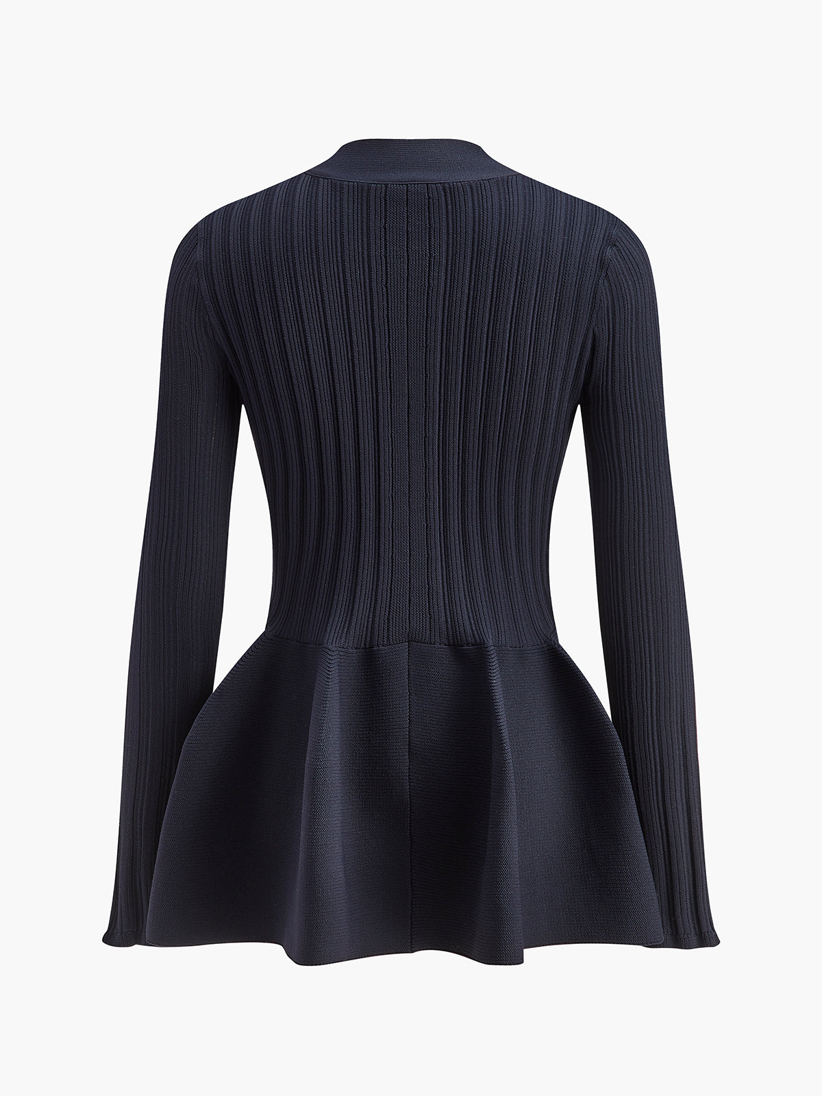 V Yakalı Volanlı Düğmeli Hırka