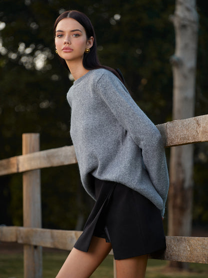 Yuvarlak Yaka Fiyonklu Kazak