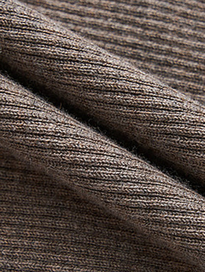 Yün Karışımlı Asimetrik Pullu Örgü Üst